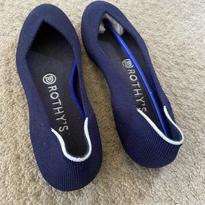Rothy's Deep Blue Women's Flats - Never worn